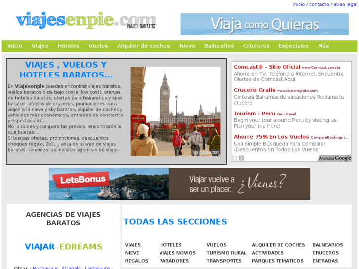 www.viajesenpie.com