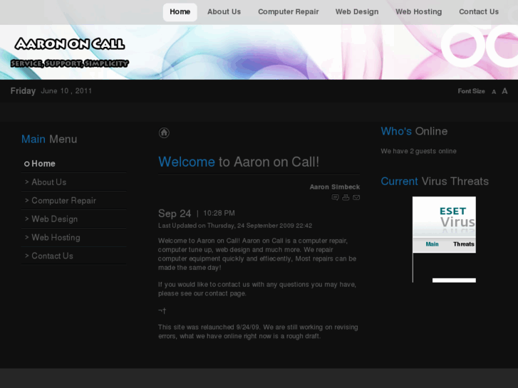 www.aarononcall.net