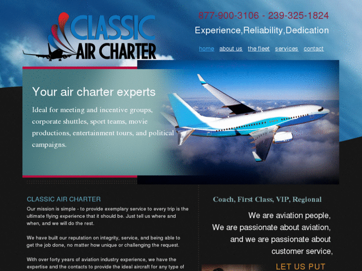 www.classicaircharters.com