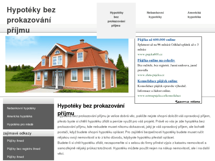 www.hypotekybezprokazovaniprijmu.info