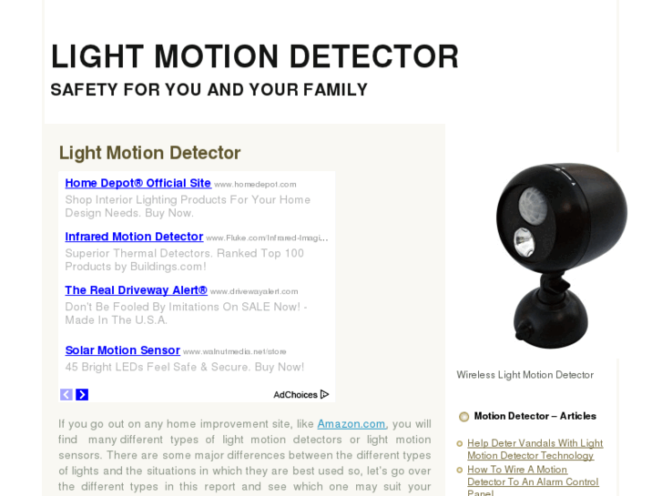 www.lightmotiondetector.com