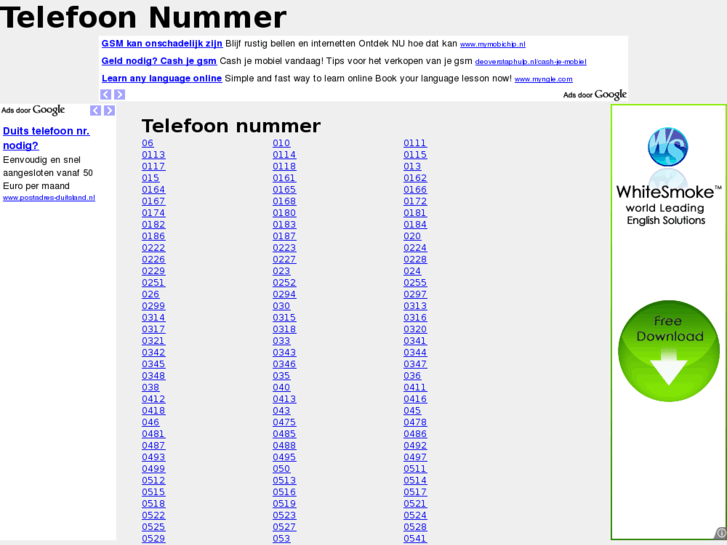 www.telefoon-nummer.nl