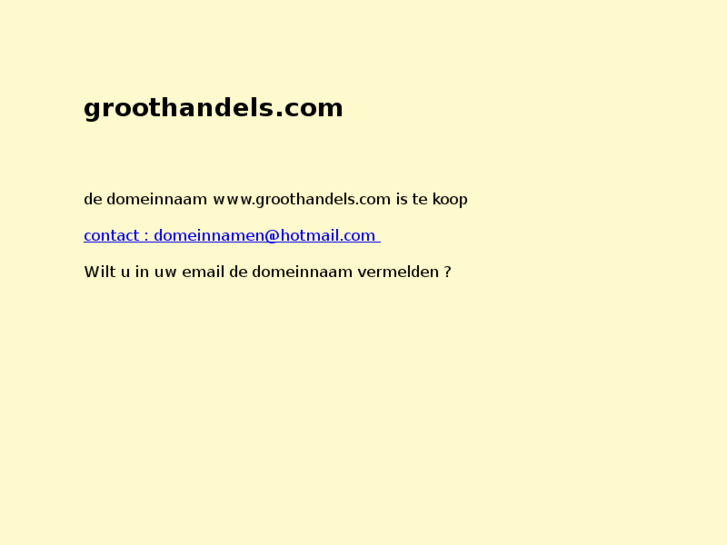 www.groothandels.com