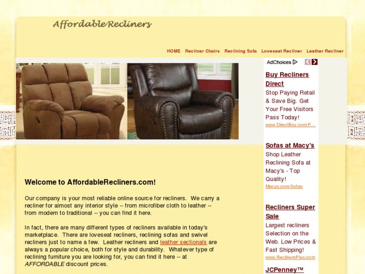 www.affordablerecliners.com