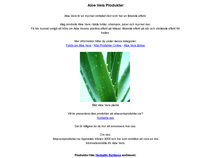 www.aloeveraprodukter.se