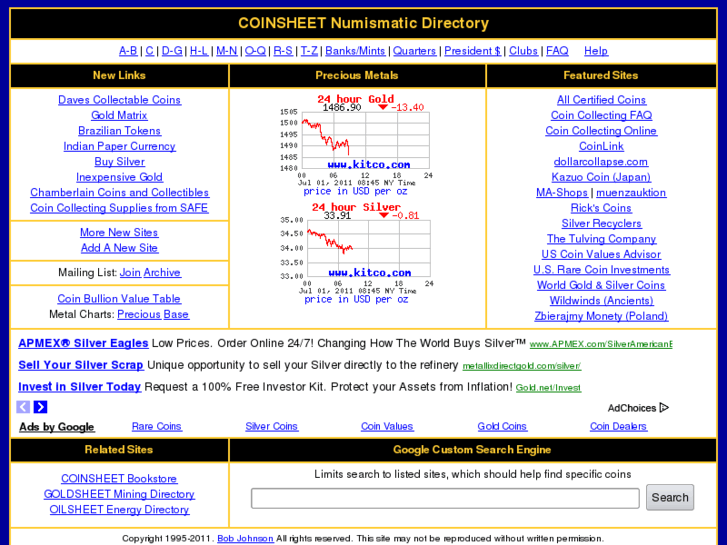 www.coinsheetlinks.com