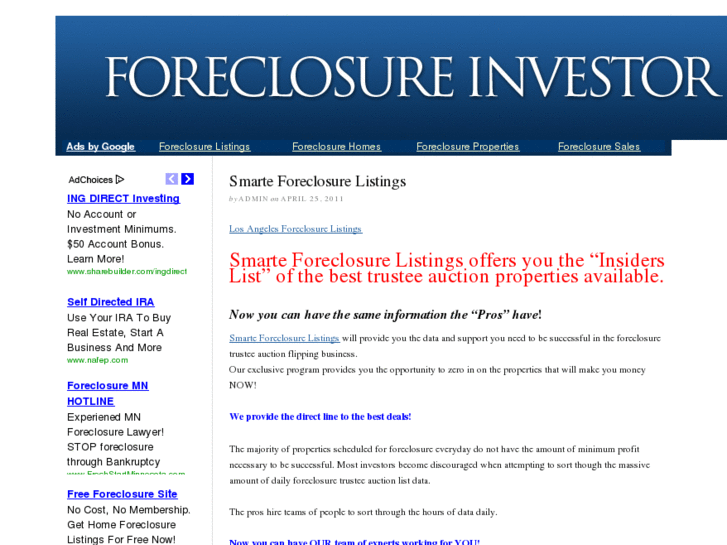 www.foreclosureinvestor.net