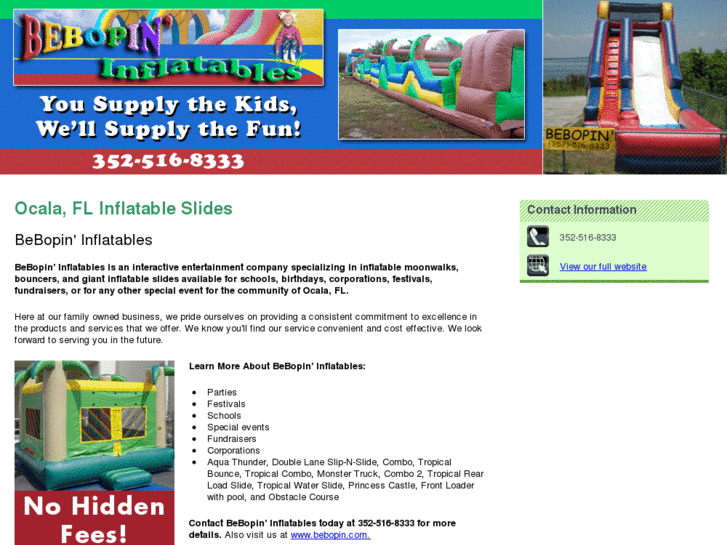 www.inflatablebounceandslidesocala.com