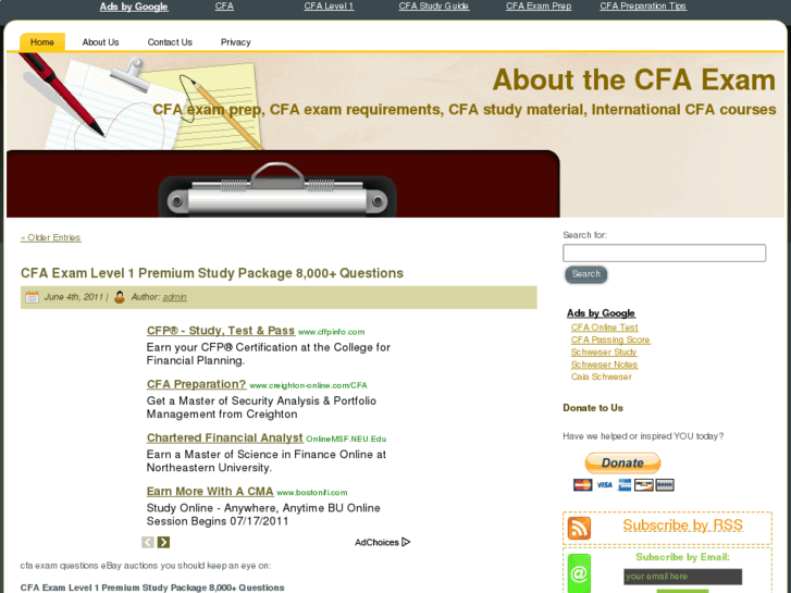 www.aboutcfaexam.com