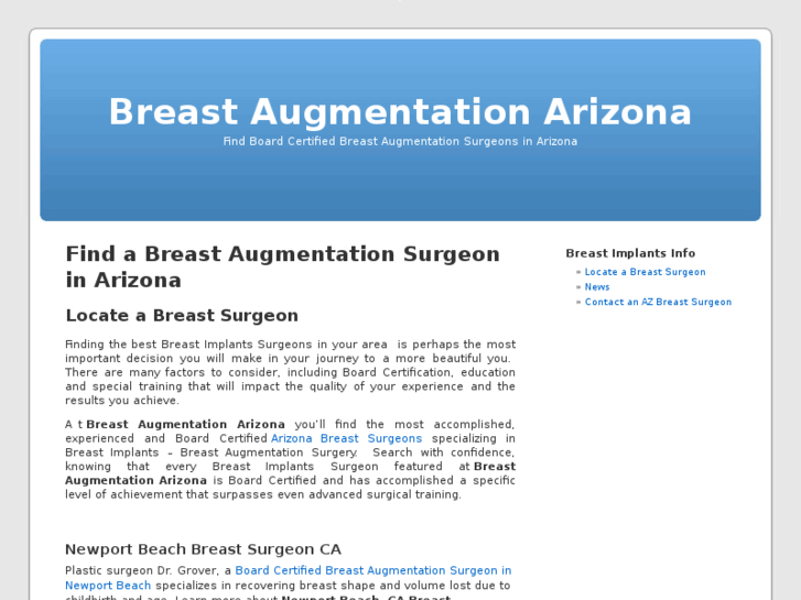 www.arizona-breast-augmentation.net