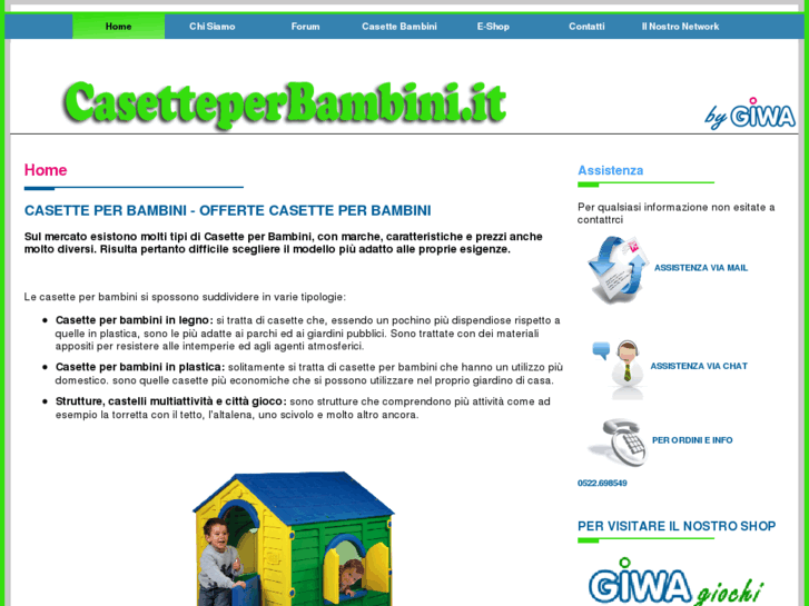 www.casetteperbambini.it