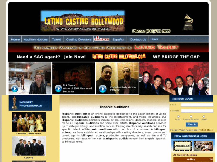 www.hispanicauditions.com