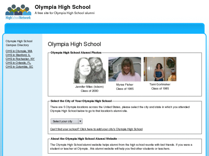 www.olympiahighschoolalumni.com