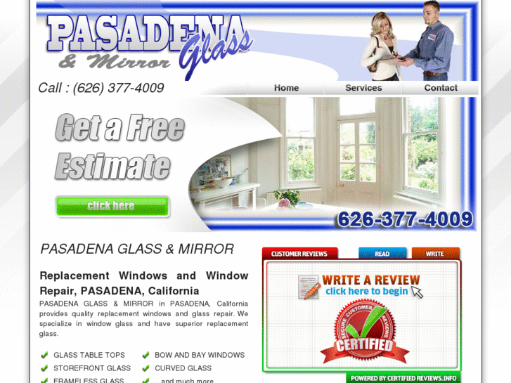 www.pasadena-glass.com