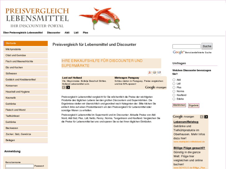 www.preisvergleich-lebensmittel.de