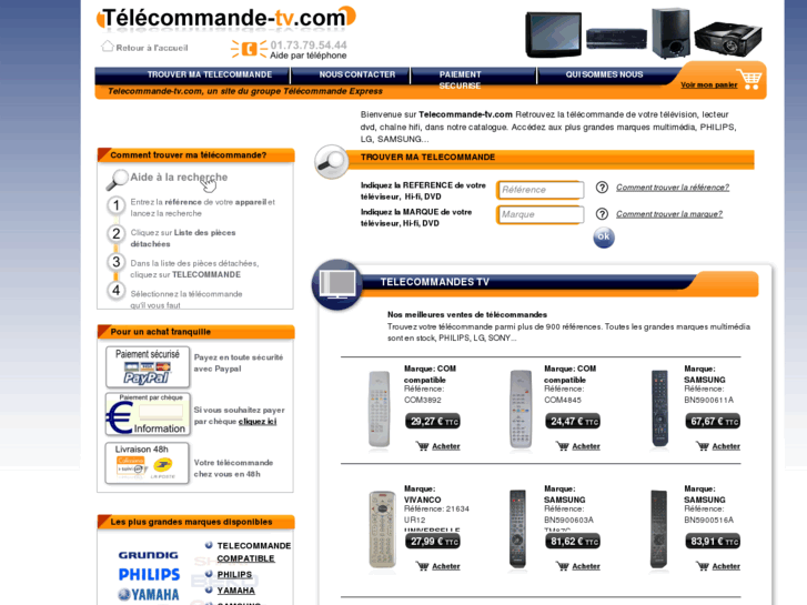 www.telecommande-tv.com