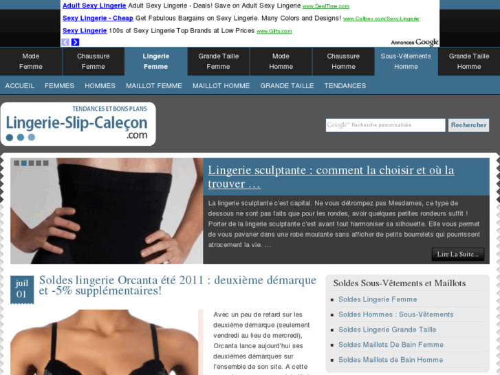 www.lingerie-slip-calecon.com