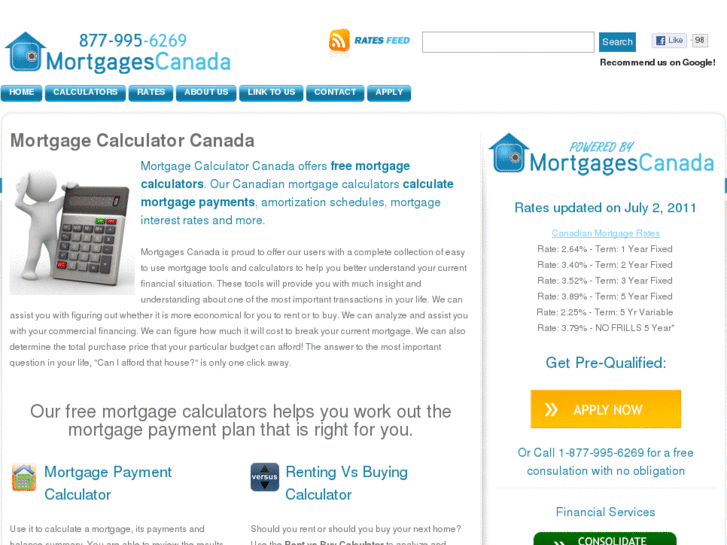 www.mortgagecalculatorcanada.com