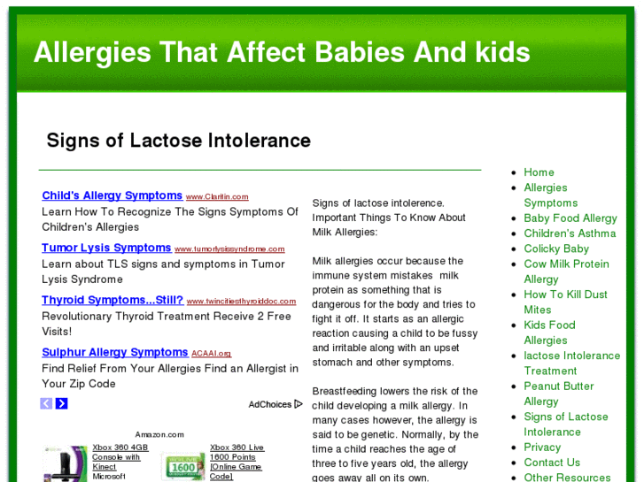 www.kidsallergies.net