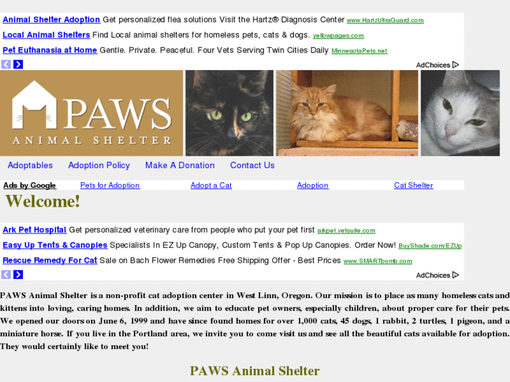 www.pawsanimalshelter.org