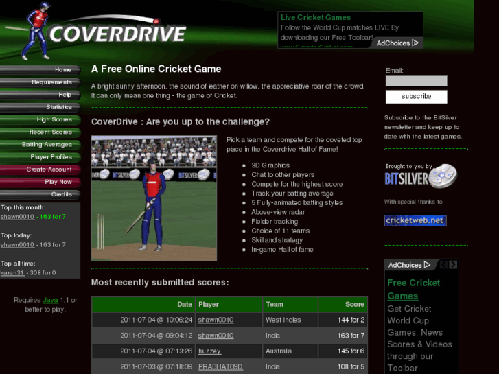 www.coverdrivecricket.com