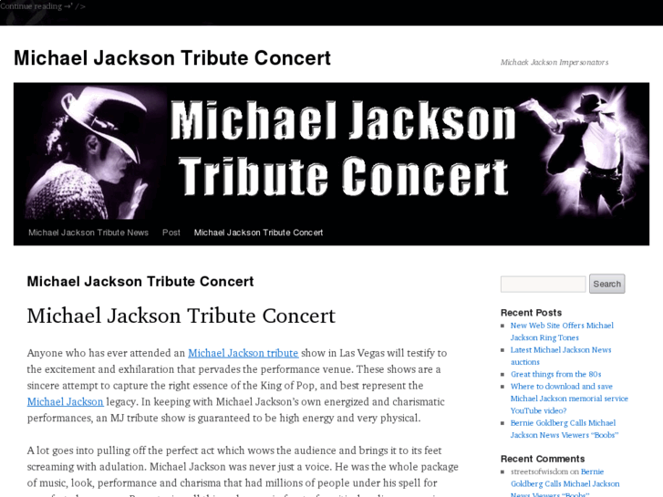 www.michaeljacksontributeconcert.com