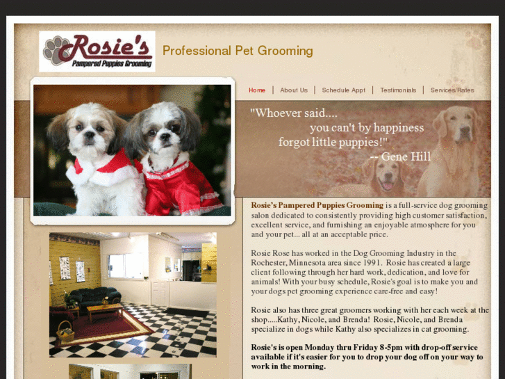 www.rosiespamperedpuppies.com