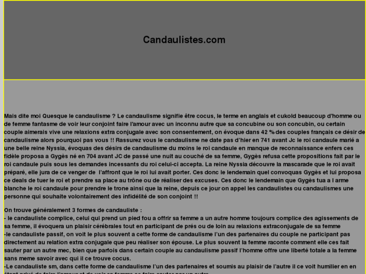 www.candaulistes.com