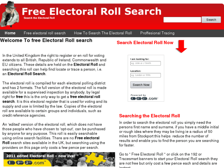 www.freeelectoralrollsearch.com