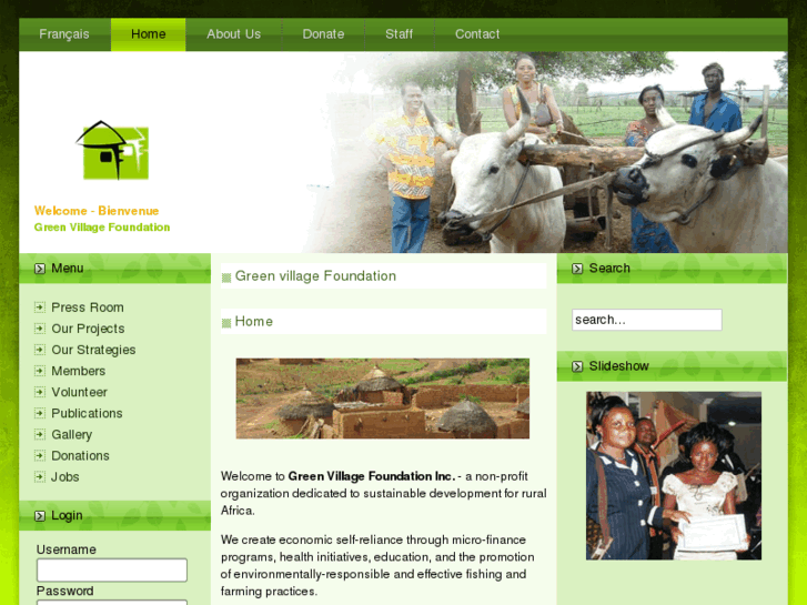 www.greenvillagefoundation.net