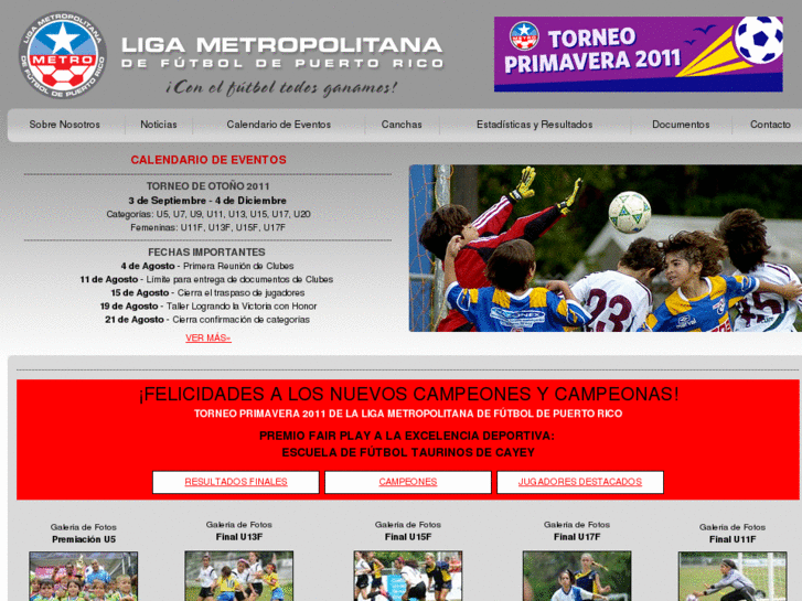 www.ligametrofutbol.com