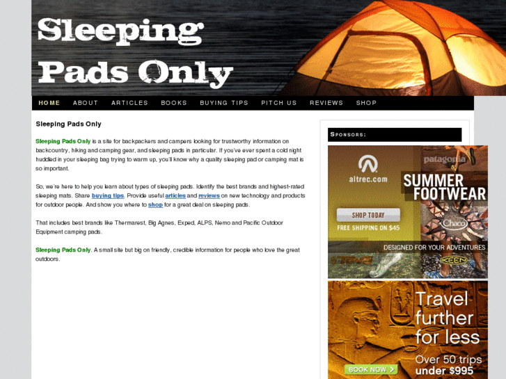 www.sleepingpadsonly.com