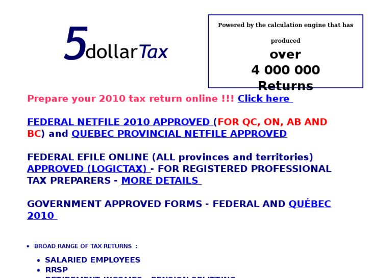 www.5dollartax.ca