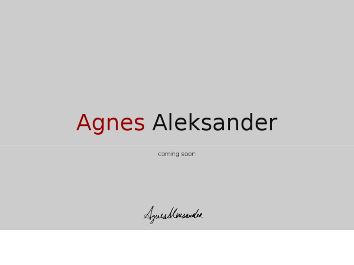 www.agnesaleksander.com