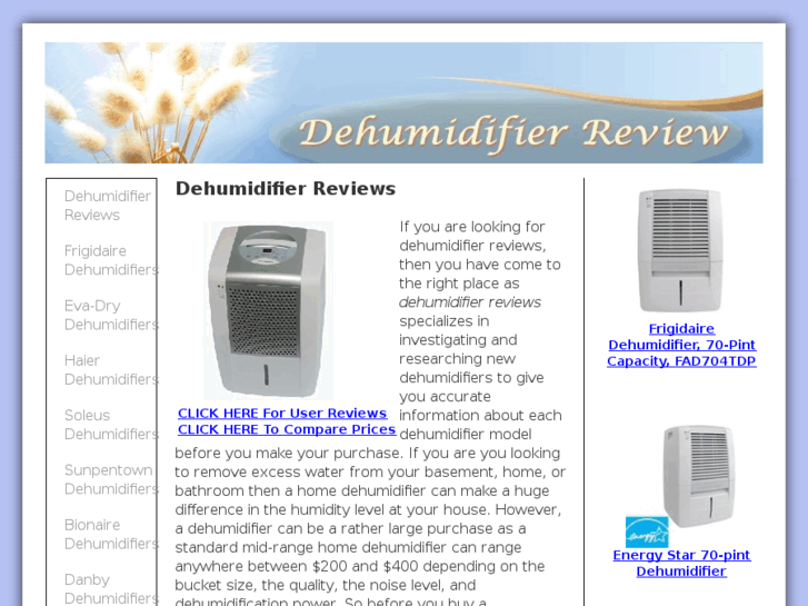 www.dehumidifierreview.net