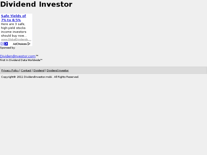 www.dividendinvestor.mobi