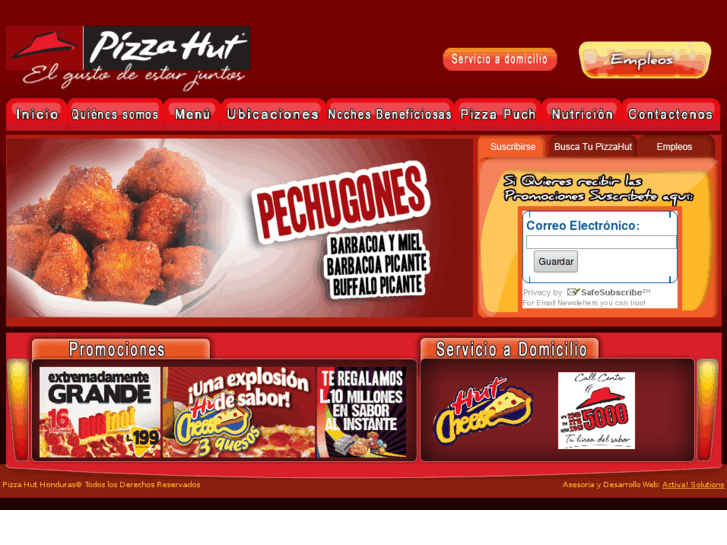 www.pizzahut.hn