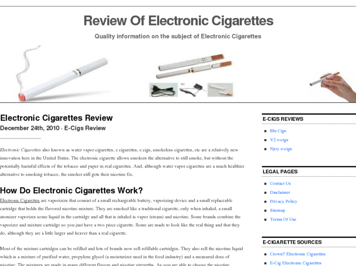 www.reviewofelectroniccigarettes.com