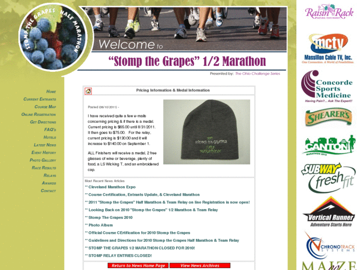 www.stompthegrapeshalfmarathon.com