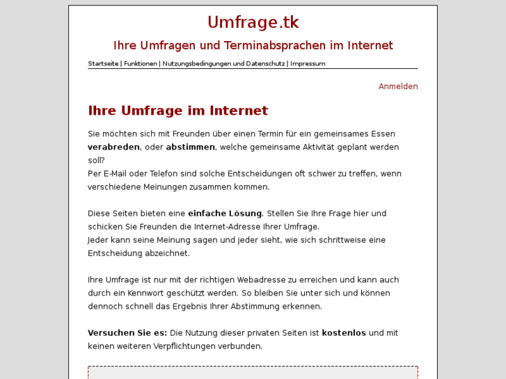 www.umfrage.tk