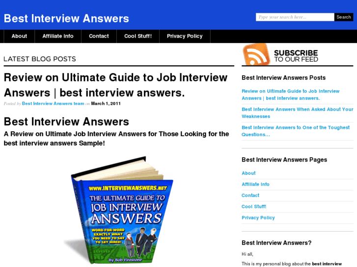 www.bestinterviewanswers.org