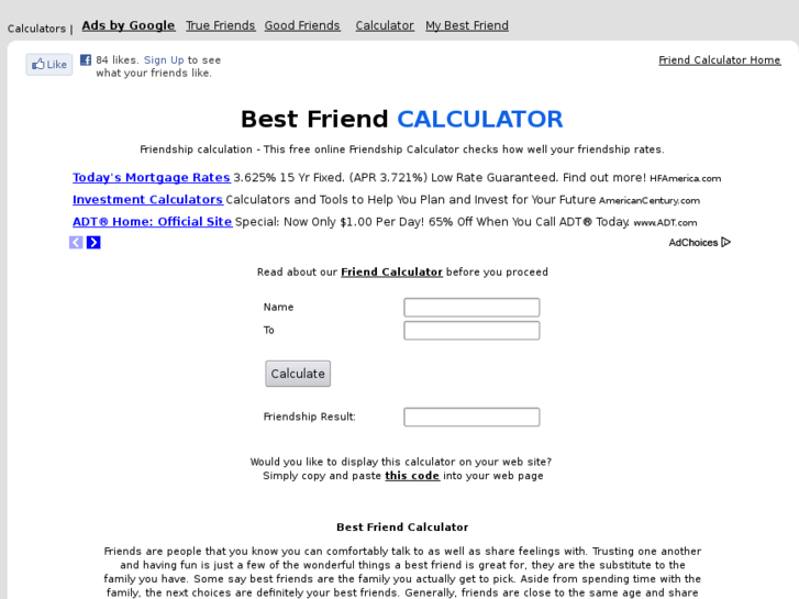 www.friend-calculator.com