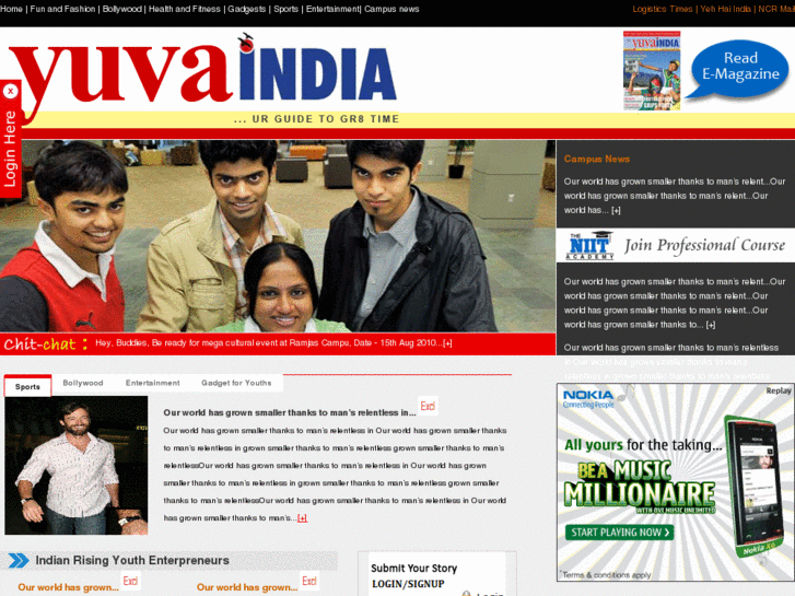 www.yuvaaindia.net