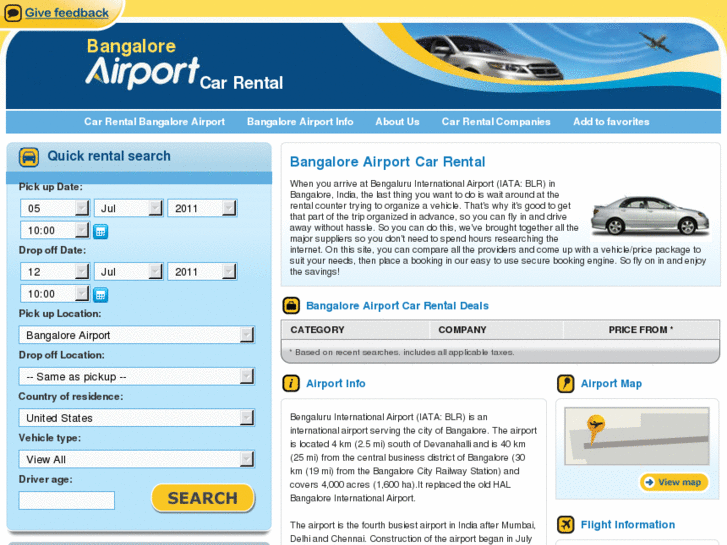 www.bangaloreairportcarrental.com