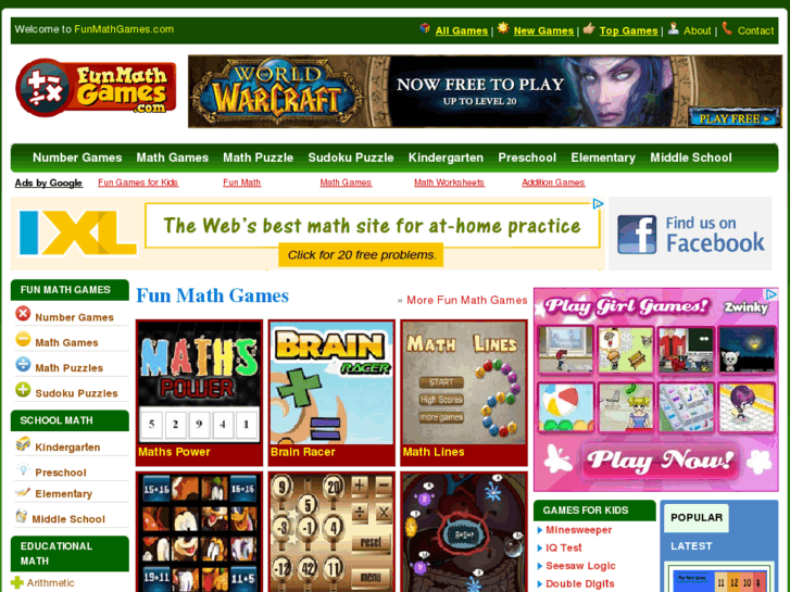 www.funmathgames.com