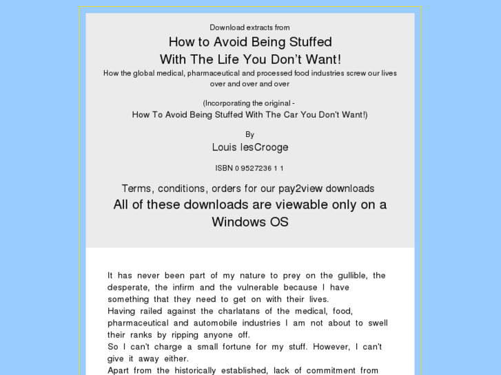 www.howtoavoidbeingstuffedwithstuffudontwant.info