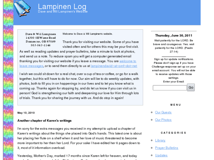 www.lampinenlog.com