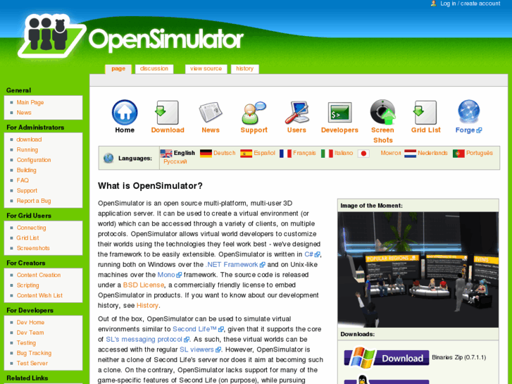 www.opensimulator.org