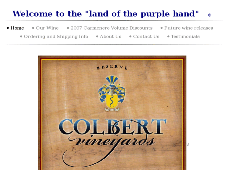 www.colbertvineyards.com
