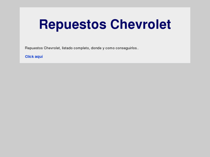 www.repuestoschevrolet.net